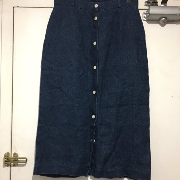 Dresses & Skirts - VINTAGE SUNG SPORT SAKS FIFTH AVENUE LINEN SKIRTS SIZE 14